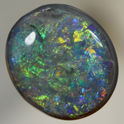 SOLID BLACK OPAL Sparkling bright fire, constant show always SEE VIDEO